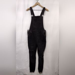 Celebrity Pink Denim Overalls Women's L Black Boho Retro Y2K 90s Casual Comfy